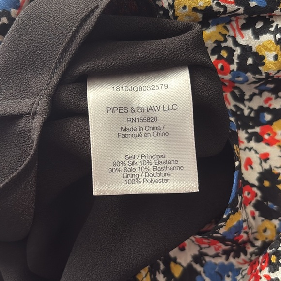 VERONICA BEARD Silk Minna Ruffle Floral Long Sleeve Wrap Dress Size 2-- STUNNING - Picture 5 of 7